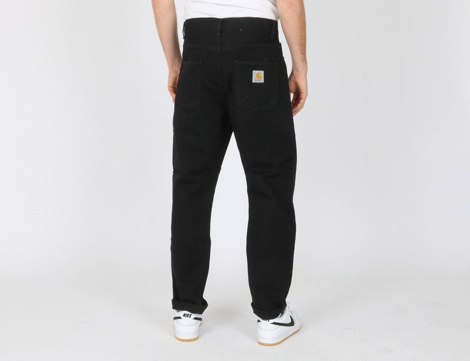 Carhartt WIP Newel Pant - Black One Wash - Blowout Skateshop