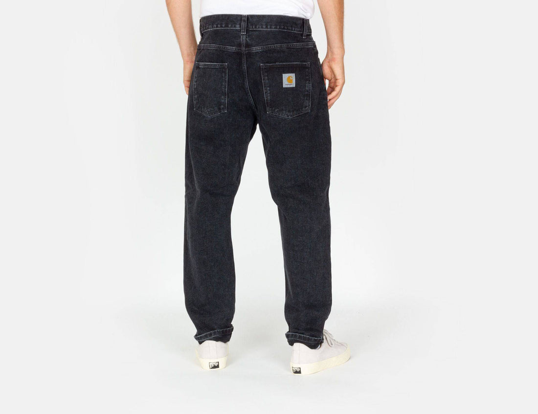 Carhartt WIP Newel Pant - Black stone washed - Blowout Skateshop