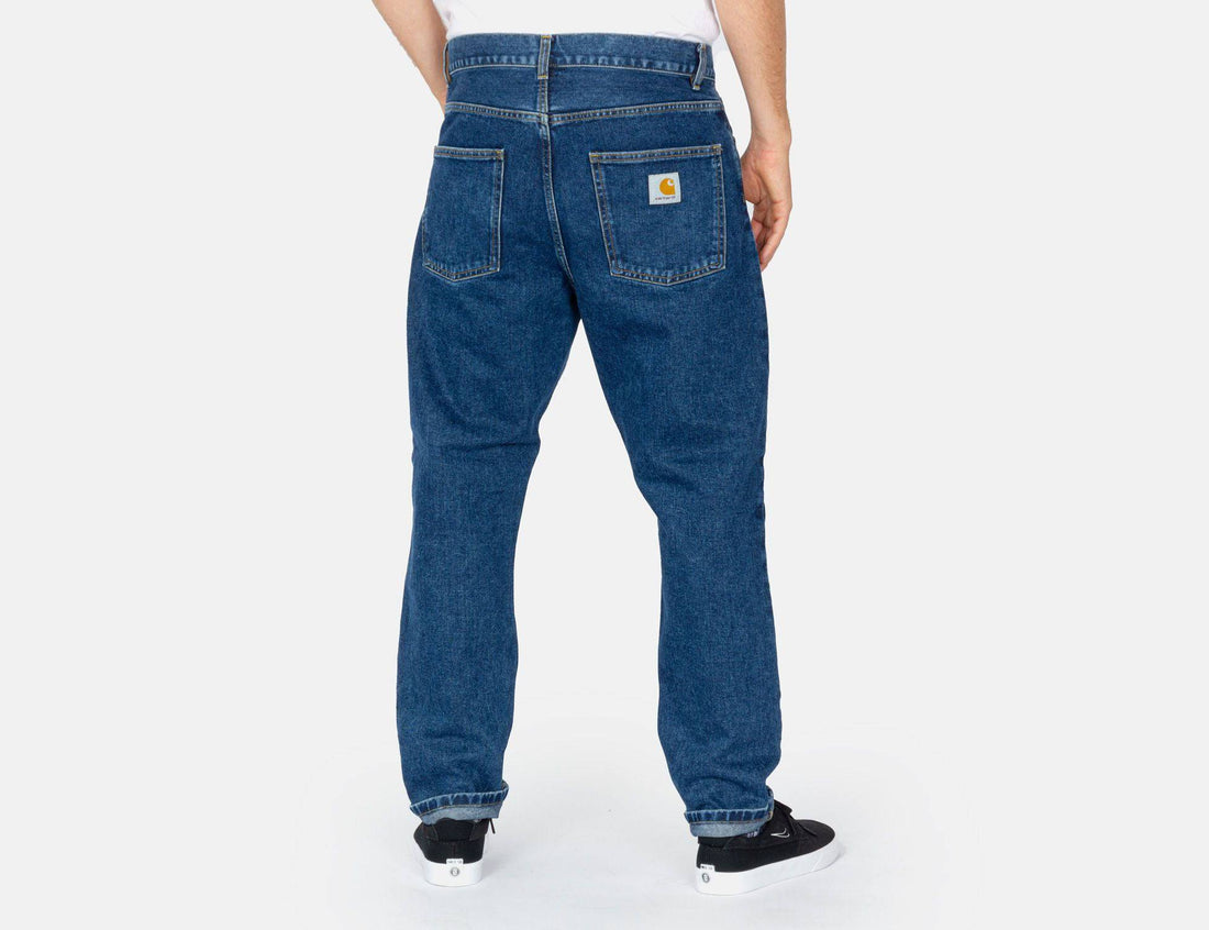 Carhartt WIP Newel Pant - Blue Stoned Washed - Blowout Skateshop