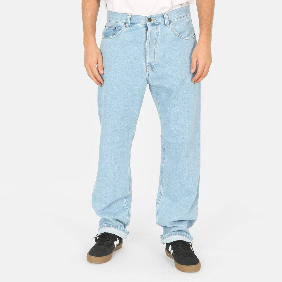 Carhartt WIP Nolan Relaxed Straight Jeans - Blue Bleached - Blowout Skateshop