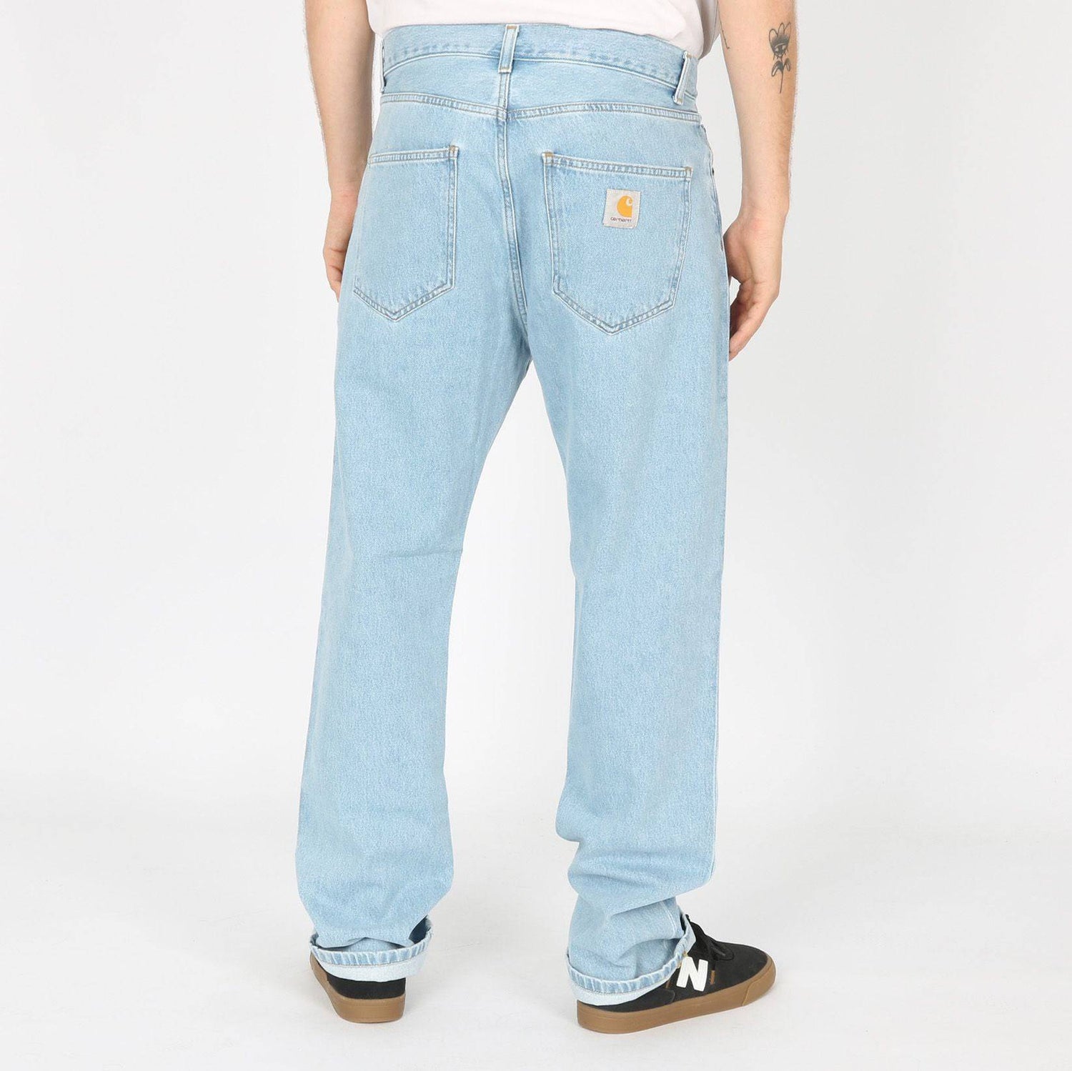 Carhartt WIP Nolan Relaxed Straight Jeans - Blue Bleached - Blowout Skateshop