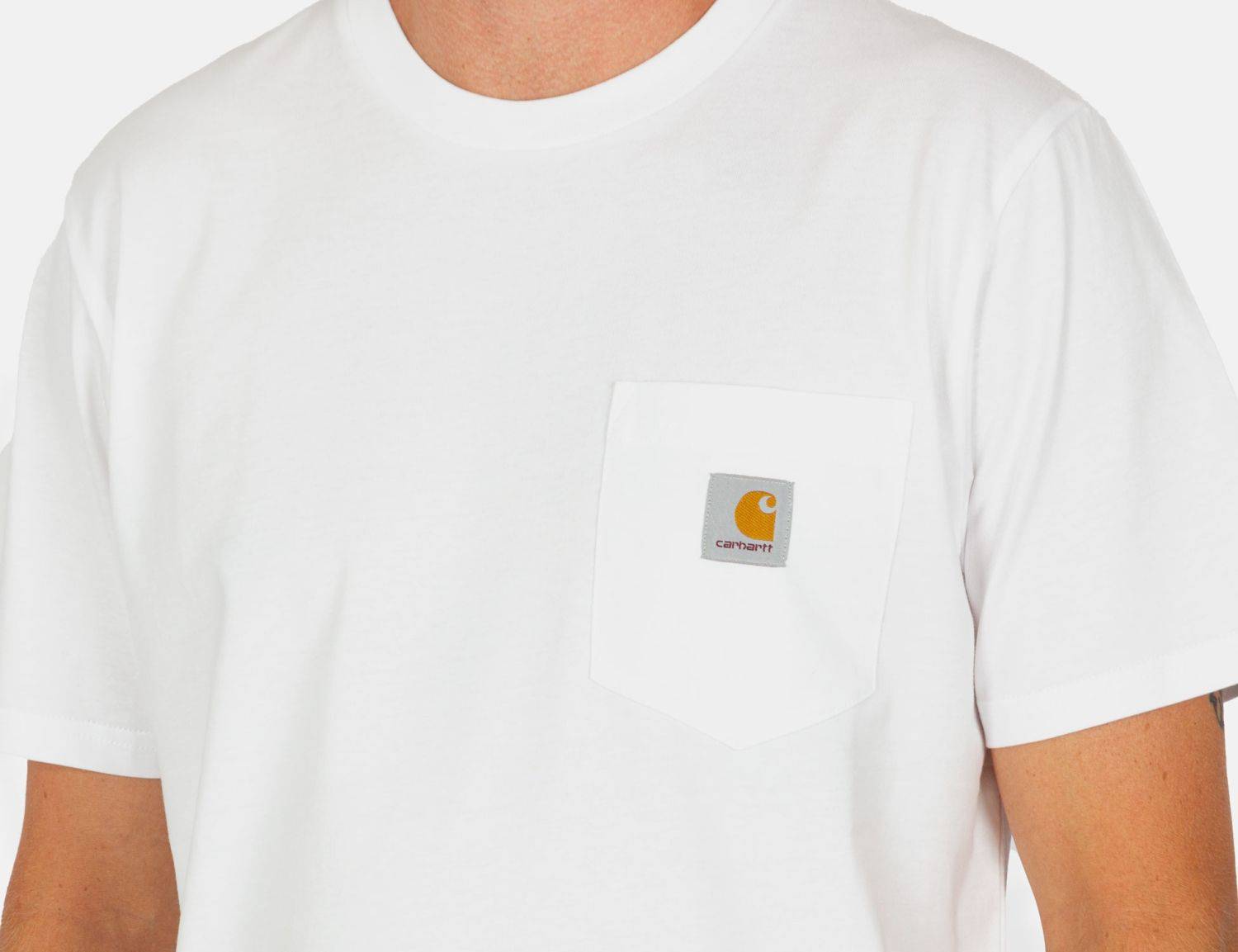 Carhartt WIP Pocket T-Shirt - White - Blowout Skateshop