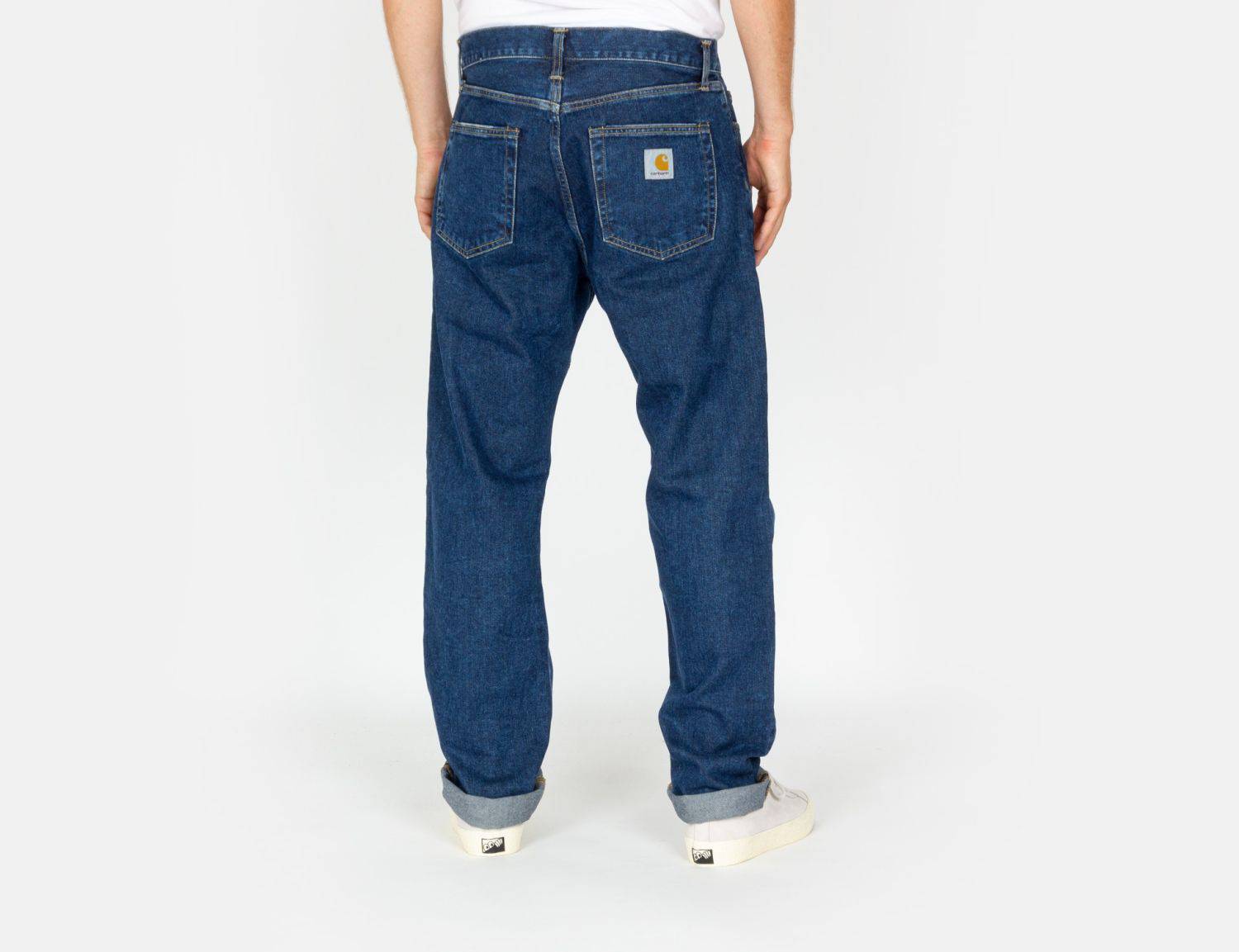 Carhartt WIP Pontiac Pant - Blue Stone Washed - Blowout Skateshop