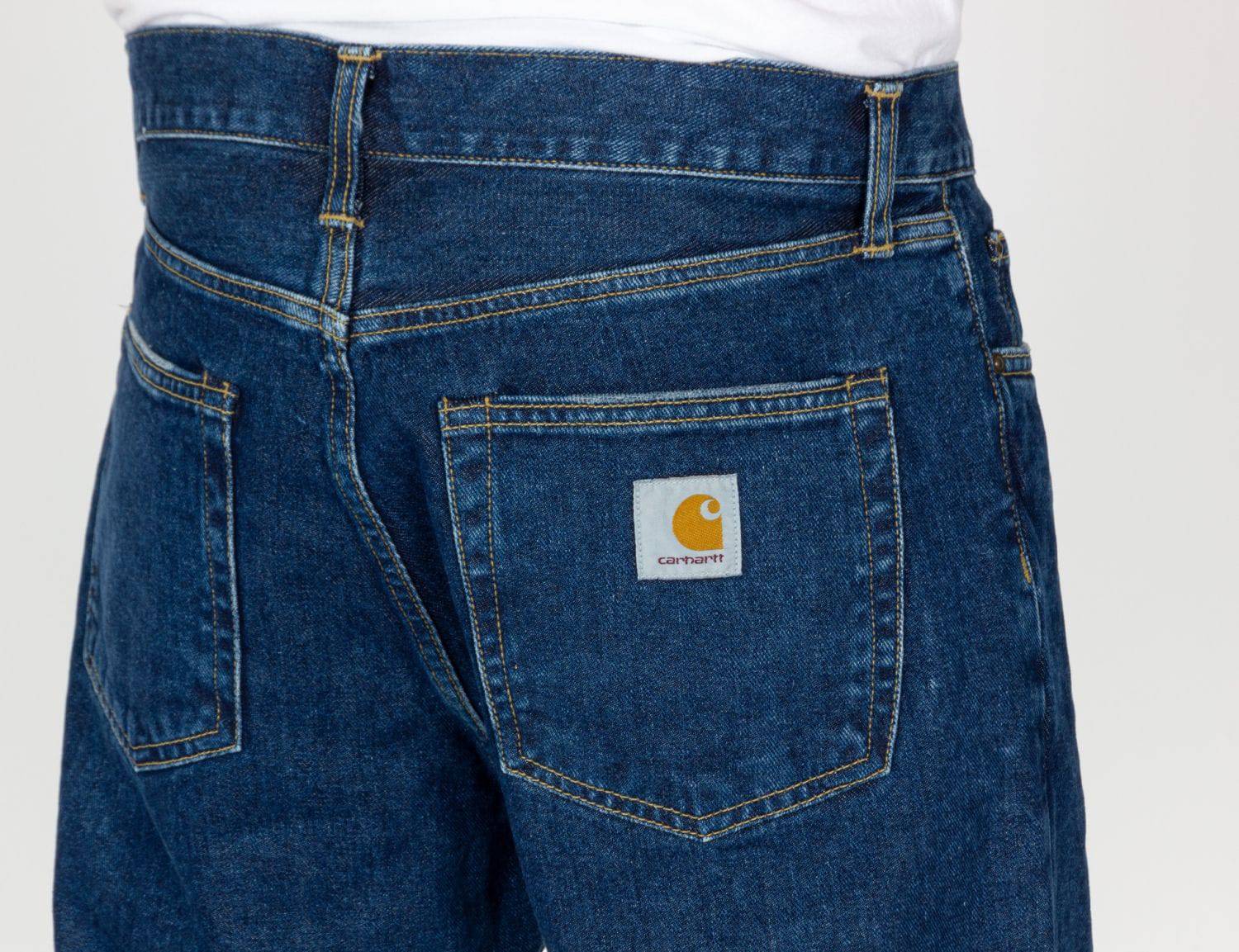 Carhartt WIP Pontiac Pant - Blue Stone Washed - Blowout Skateshop