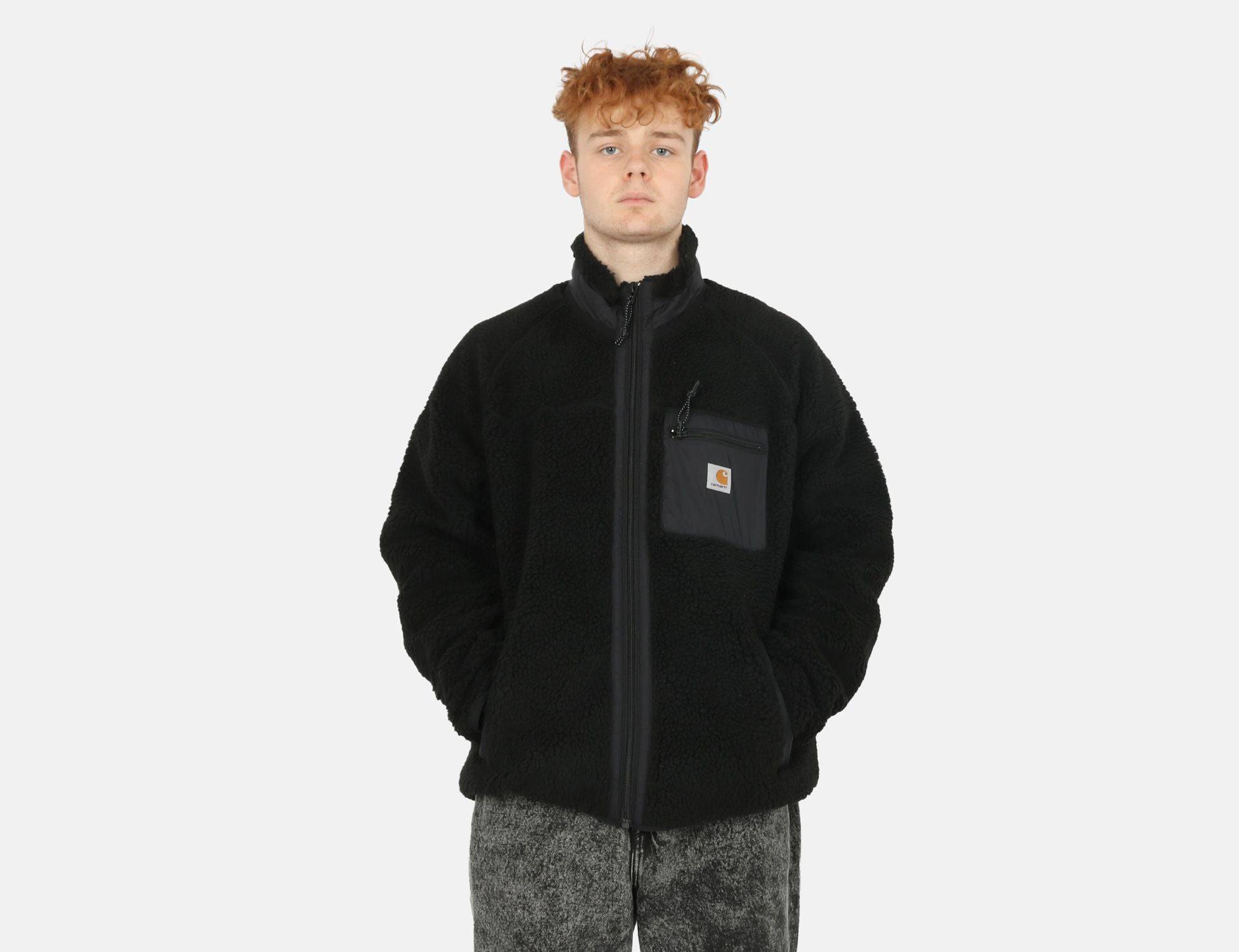 Carhartt WIP Prentis Liner Fleece - Black / Black - Blowout Skateshop