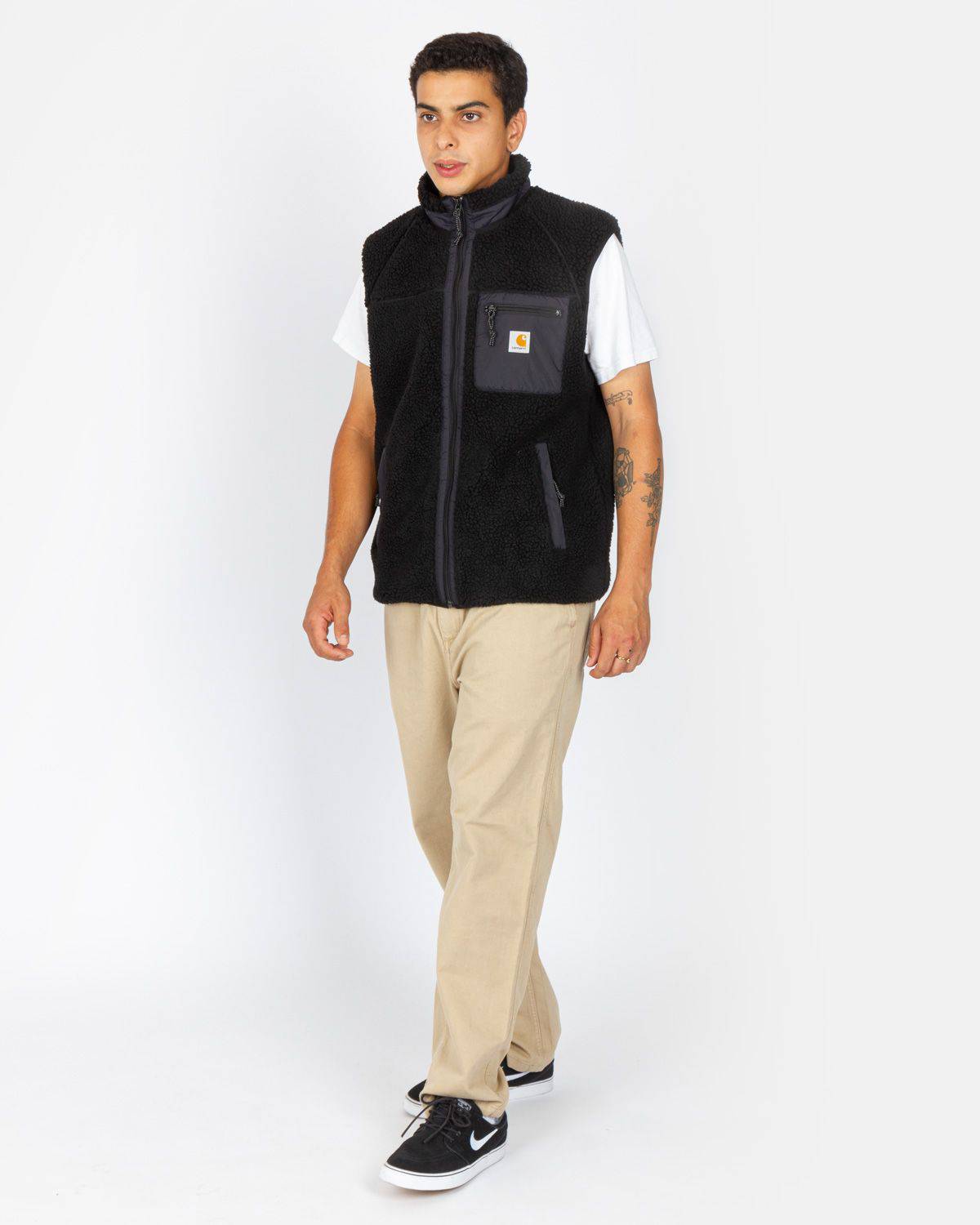 Carhartt WIP Prentis Liner Vest - Black / Black - Blowout Skateshop