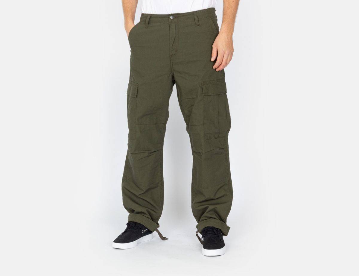 Carhartt WIP Regular Cargo Pant - Cypress Rinsed - Blowout Skateshop