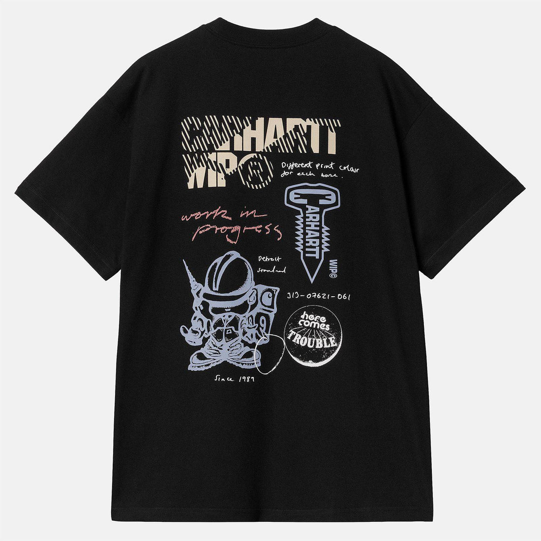 Carhartt WIP S/S Archivo T-Shirt - Black - Blowout Skateshop