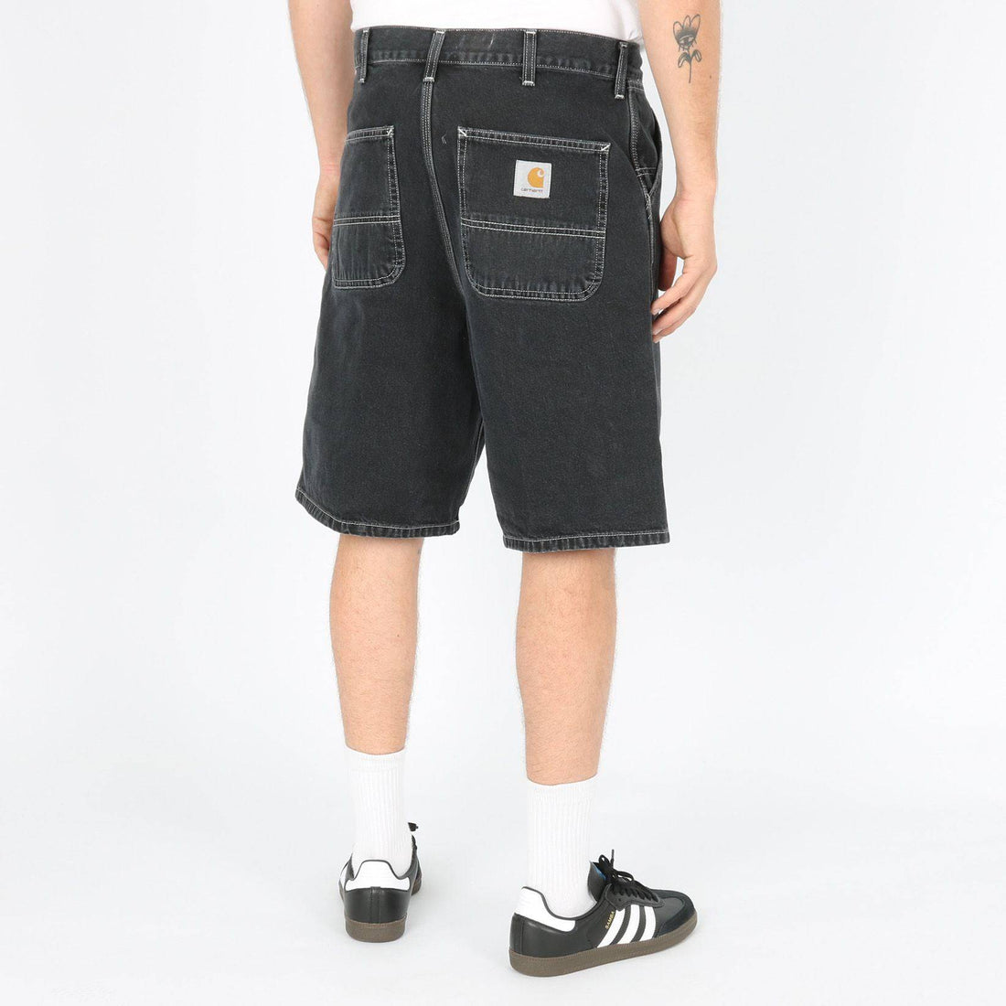 Carhartt WIP Simple Short - Black Heavy Stone Wash - Blowout Skateshop