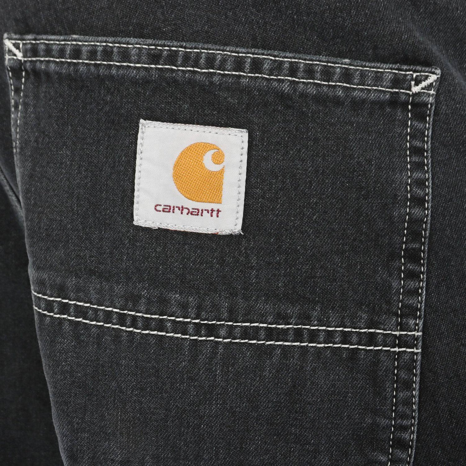 Carhartt WIP Simple Short - Black Heavy Stone Wash - Blowout Skateshop