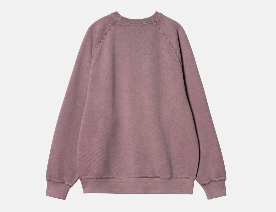 Carhartt WIP Taos Sweat - Daphne garment dyed - Blowout Skateshop