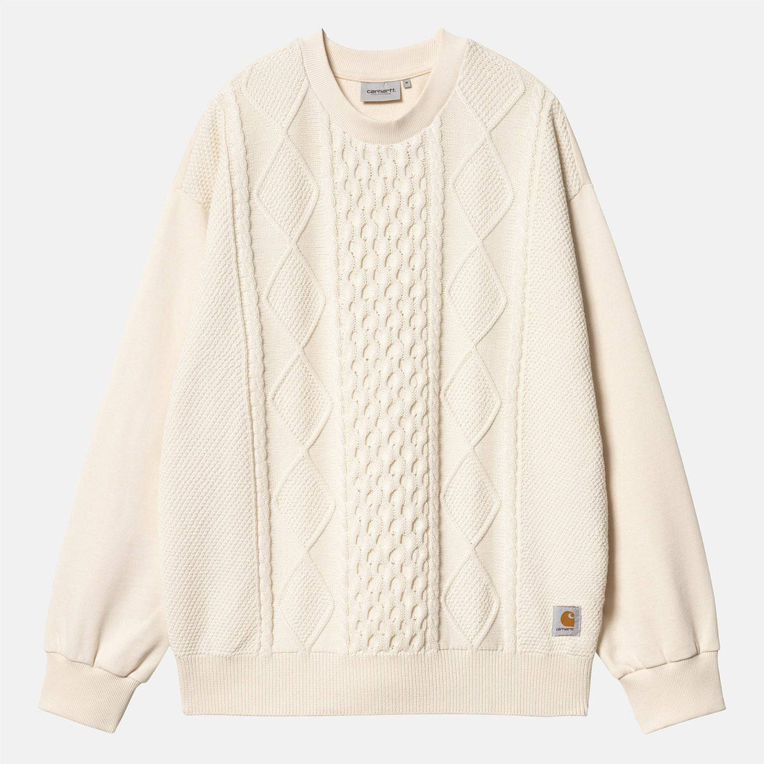 Carhartt WIP Tridon Knit Sweater - Natural - Blowout Skateshop