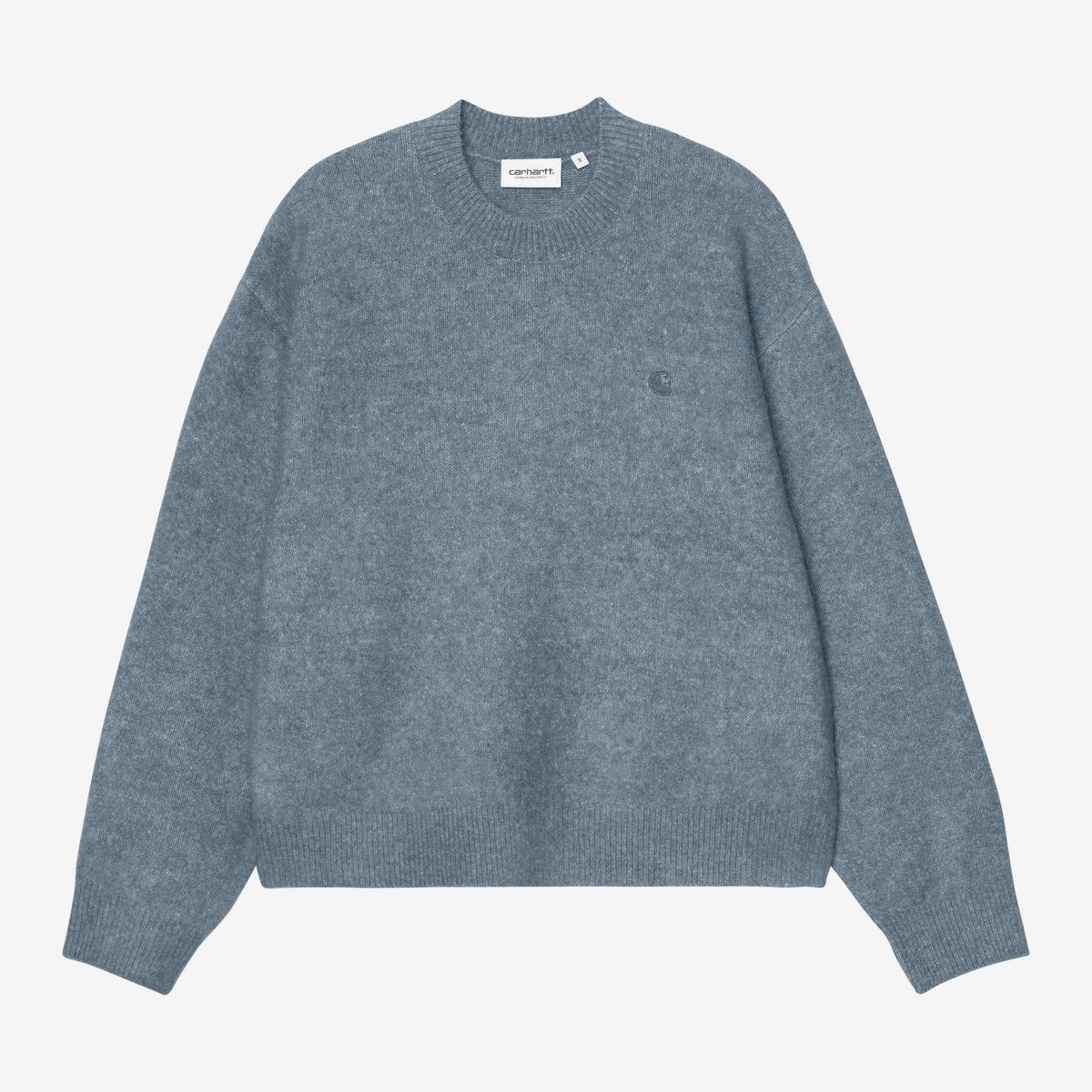 Carhartt WIP W´ Curtis Sweater - Tangled Shady Blue, Vorderansicht