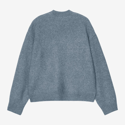 Carhartt WIP W´ Curtis Sweater - Tangled Shady Blue, Rückansicht