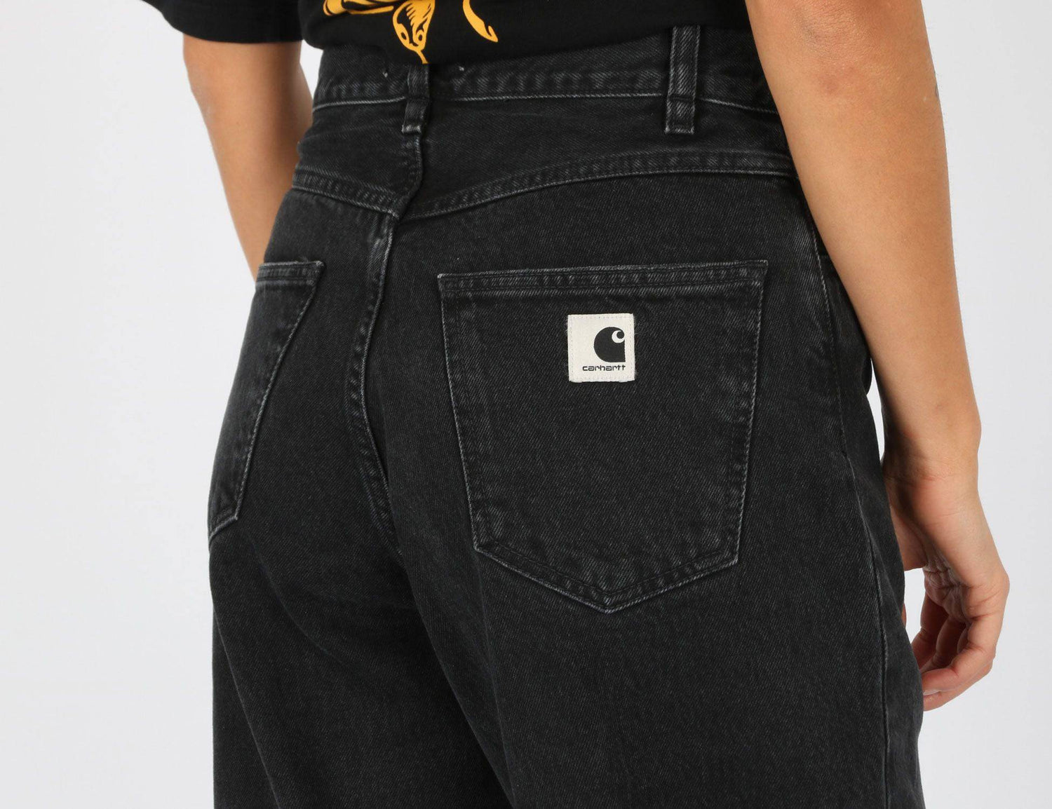 Carhartt WIP Women Brandon Pant - Black stone washed - Blowout Skateshop