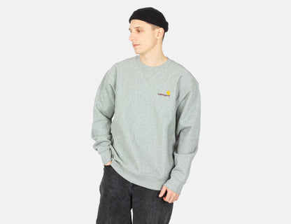 Carhartt WIP American Script Crew Neck - Grey Heather Grau Bild 1