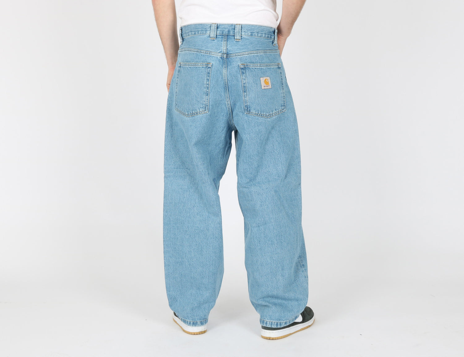 Carhartt WIP Brandon Pant - Blue Stone Bleached Blau Bild 3