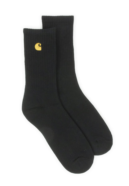 Carhartt WIP Chase Socks - Black / Gold Schwarz Bild 3
