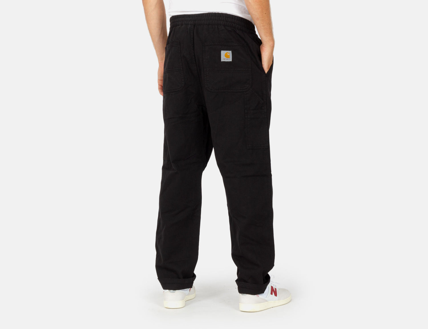 Carhartt WIP Flint Pant - Black Garment Dyed Schwarz Bild 3