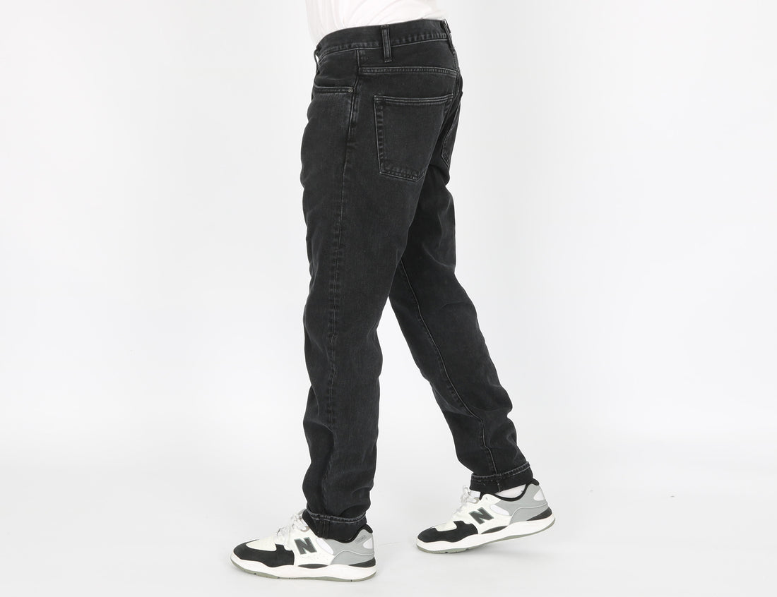 Carhartt WIP Klondike Jeans - Black Stone Washed Schwarz Bild 2