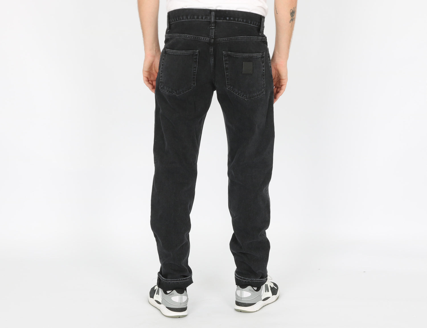 Carhartt WIP Klondike Jeans - Black Stone Washed Schwarz Bild 3