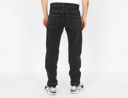 Carhartt WIP Klondike Jeans - Black Stone Washed Schwarz Bild 3