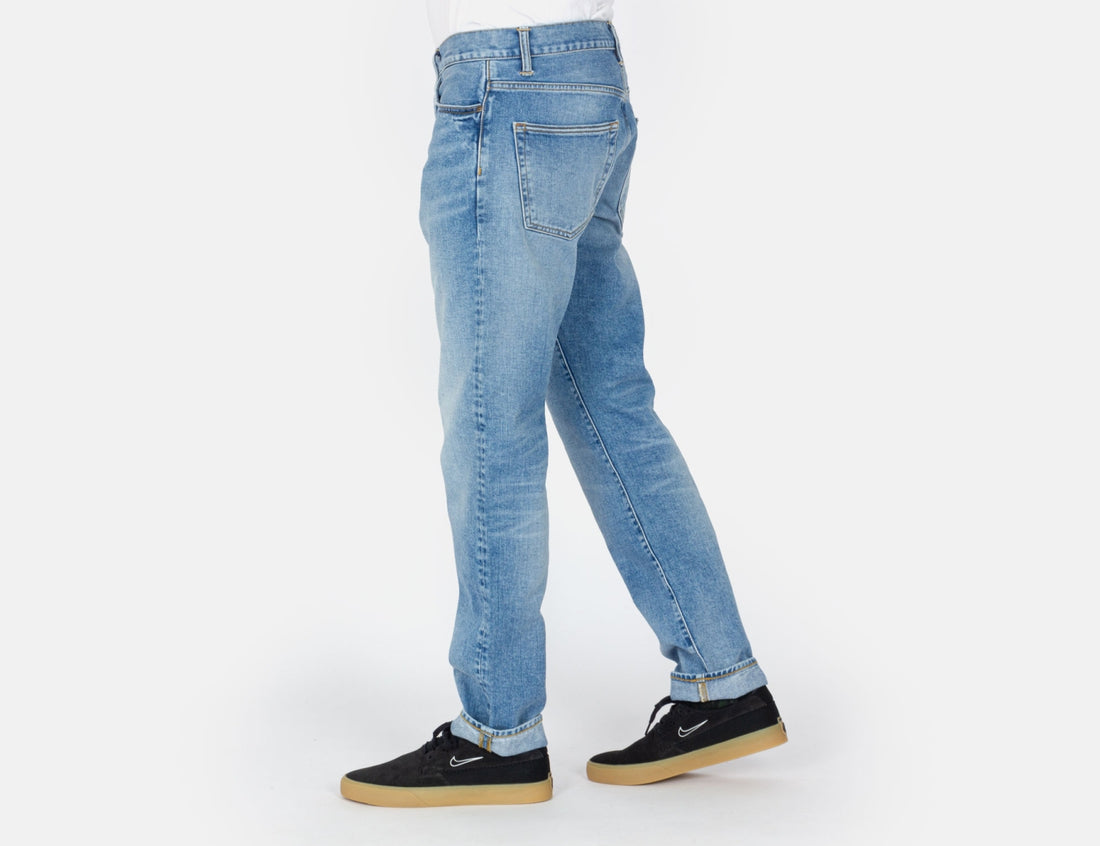Carhartt WIP Klondike Pant - Blue Light Used Wash Blau Bild 2