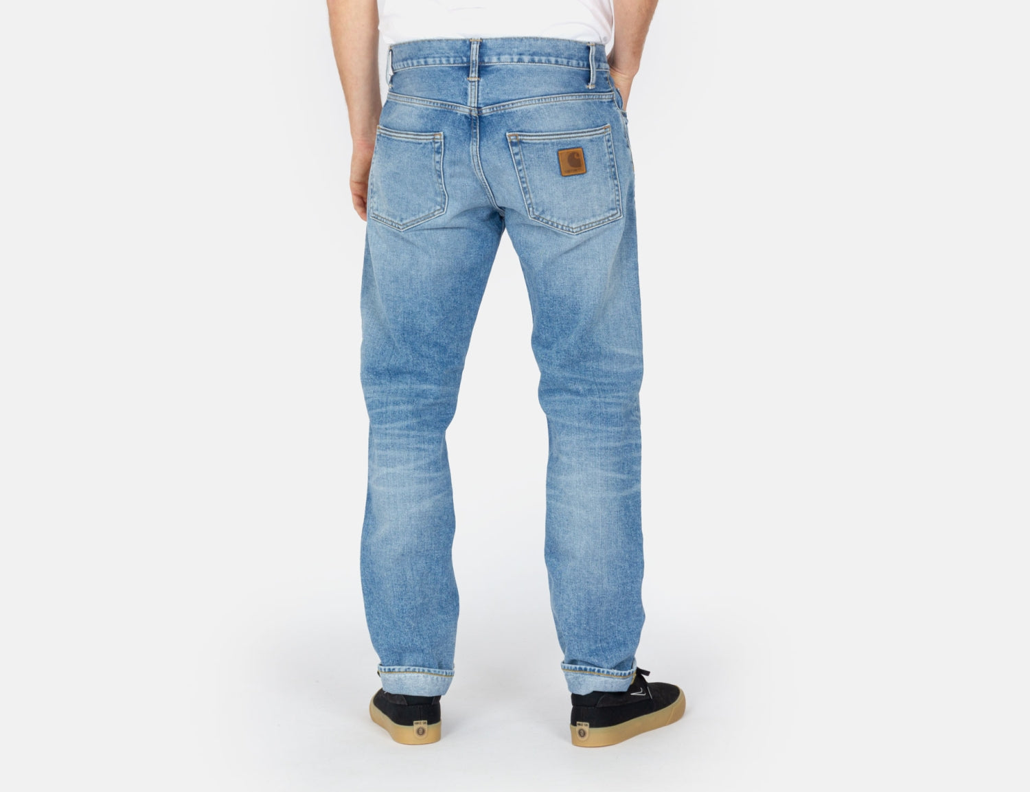 Carhartt WIP Klondike Pant - Blue Light Used Wash Blau Bild 3