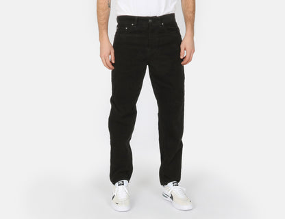 Carhartt WIP Newel Cord Pant - Black Rinsed Schwarz Bild 1