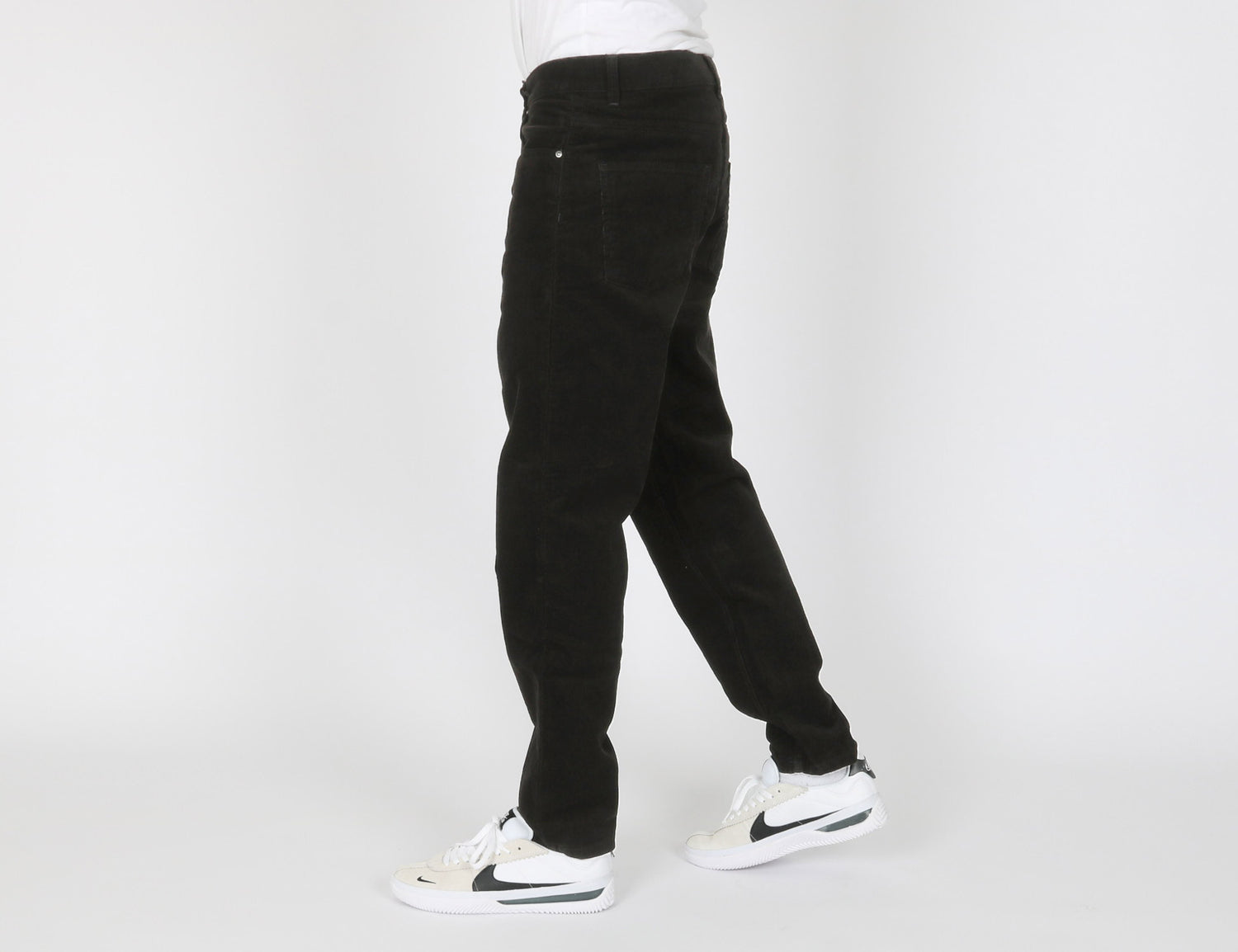Carhartt WIP Newel Cord Pant - Black Rinsed Schwarz Bild 2