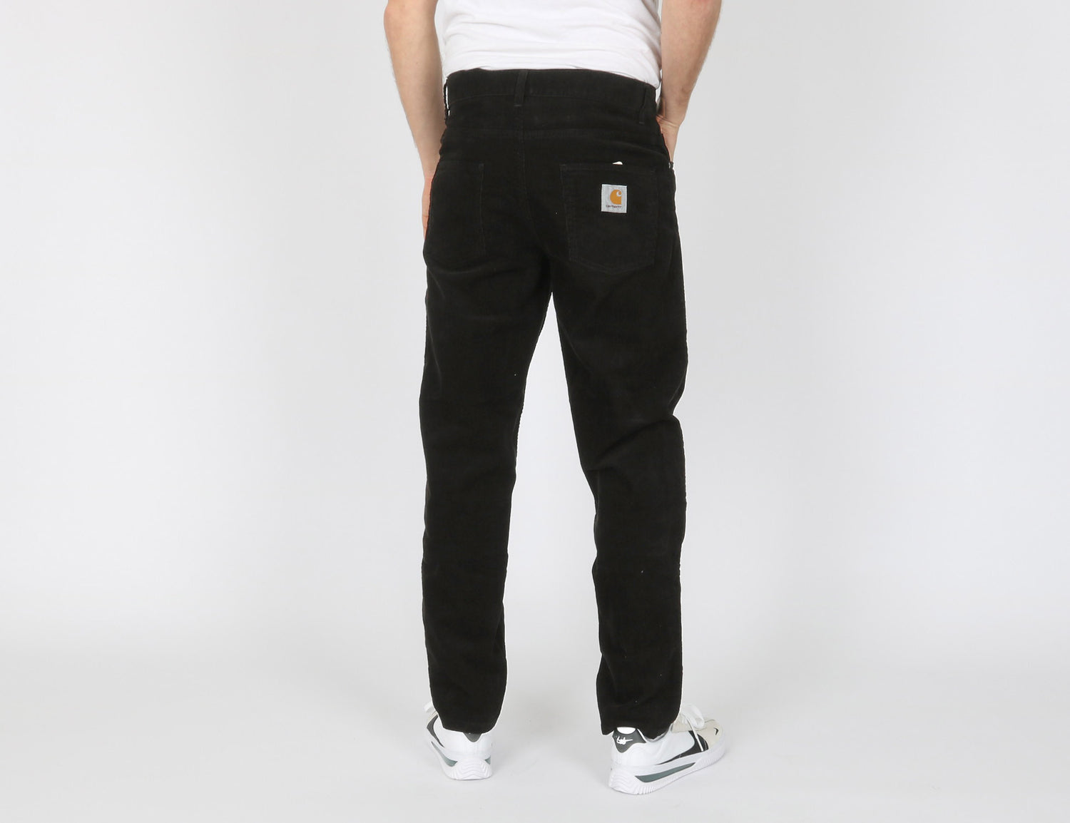 Carhartt WIP Newel Cord Pant - Black Rinsed Schwarz Bild 3
