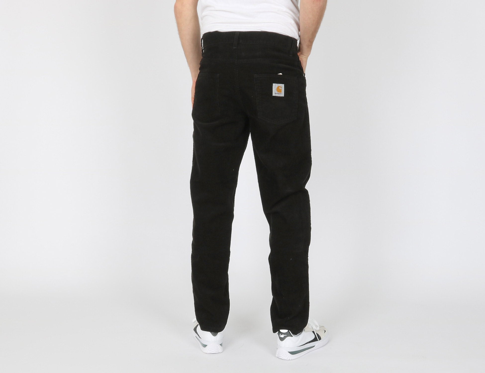 Carhartt WIP Newel Cord Pant - Black Rinsed Schwarz Bild 3