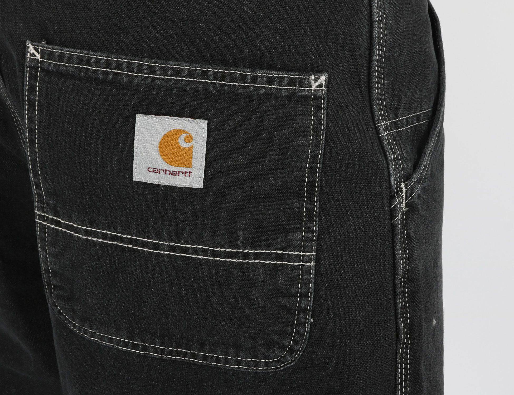 Carhartt WIP Simple Pant - Black stone washed Schwarz Bild 3