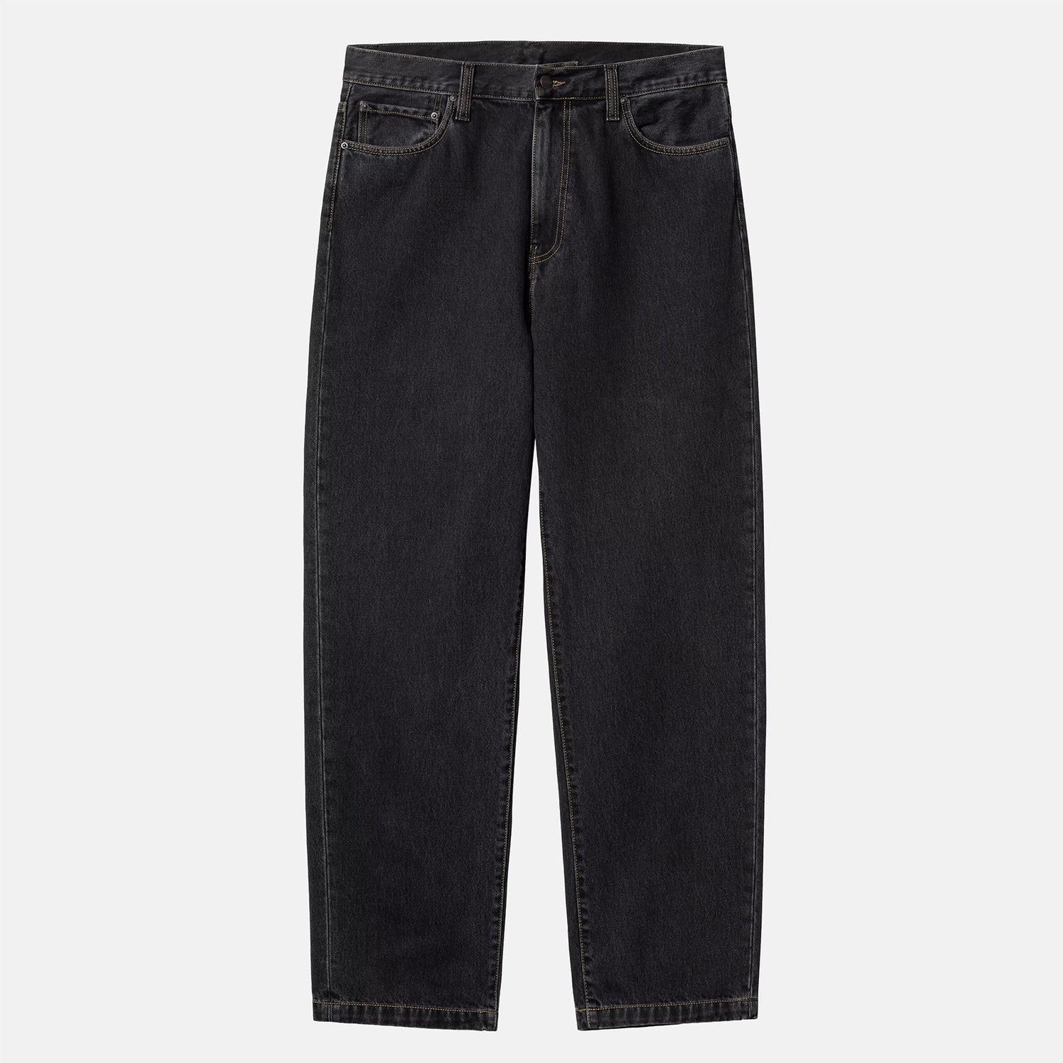Carhartt WIP Aaron Denim Pant - Black Stone Washed Schwarz Bild 2