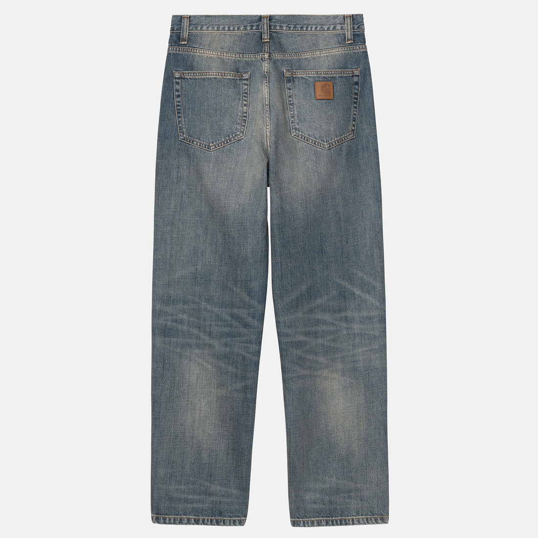 Carhartt WIP Aaron Pant - Blue Worn Used Wash Blau Bild 1