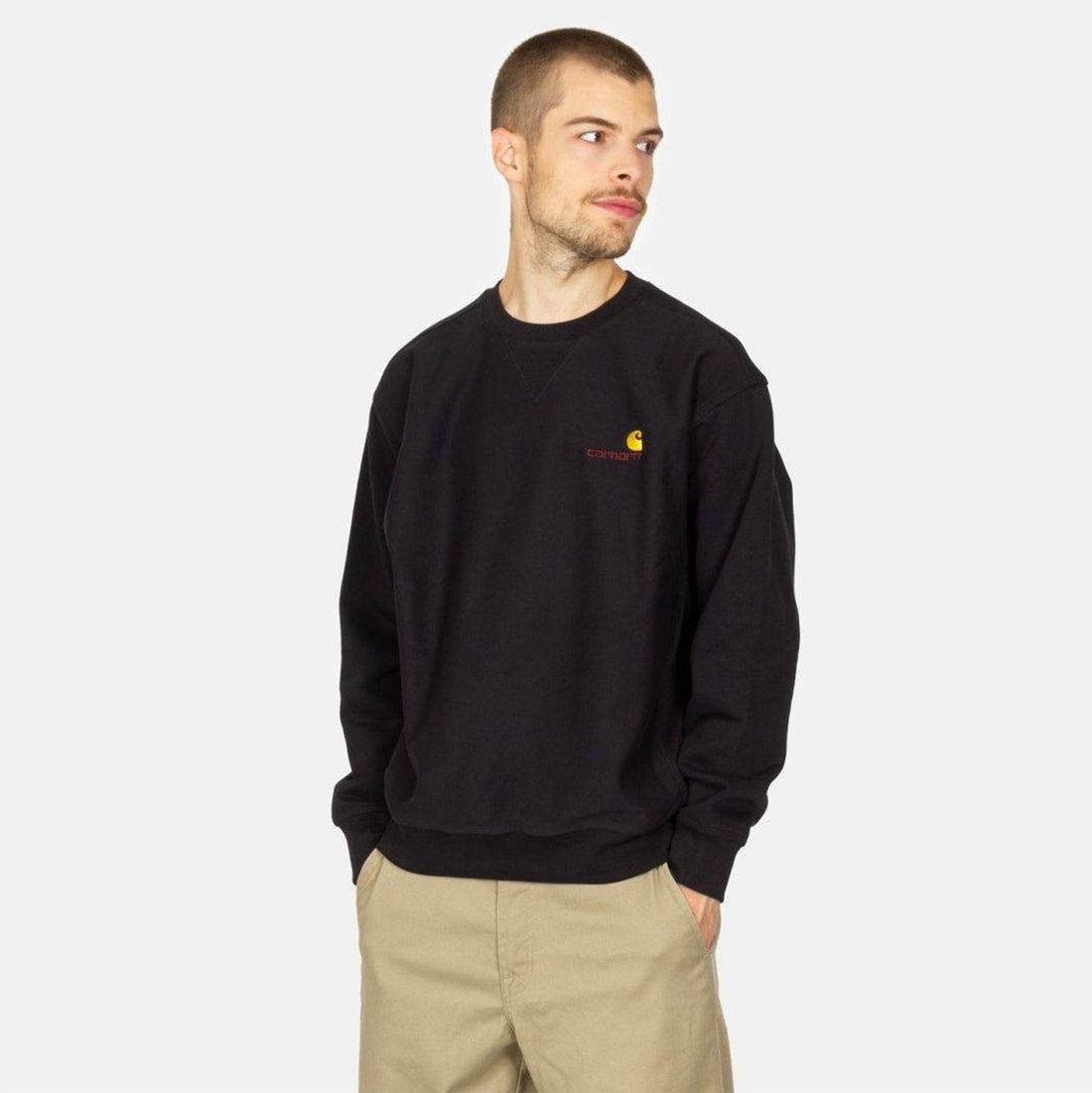 Carhartt WIP American Script Crew Neck - Black Schwarz Bild 1