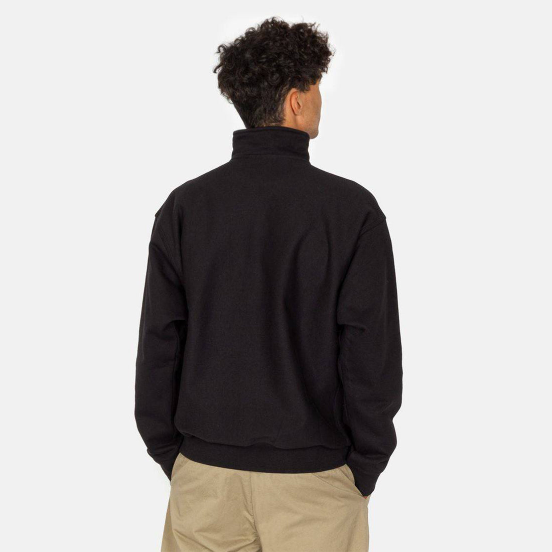 Carhartt WIP American Script Half Zip - Black Schwarz Bild 2