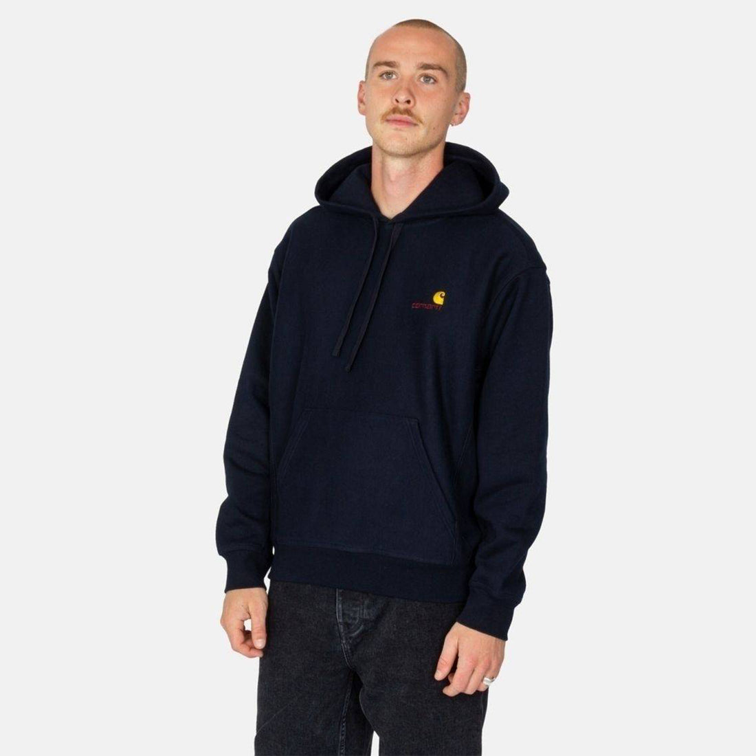 Carhartt WIP American Script Hoodie - Black Schwarz Bild 1