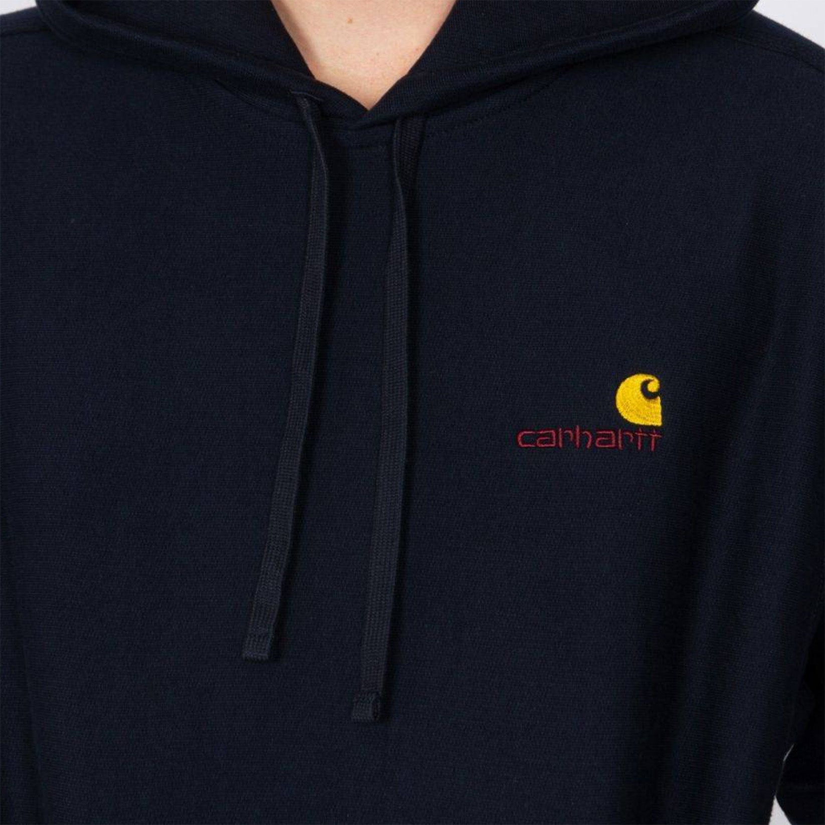 Carhartt WIP American Script Hoodie - Black Schwarz Bild 3