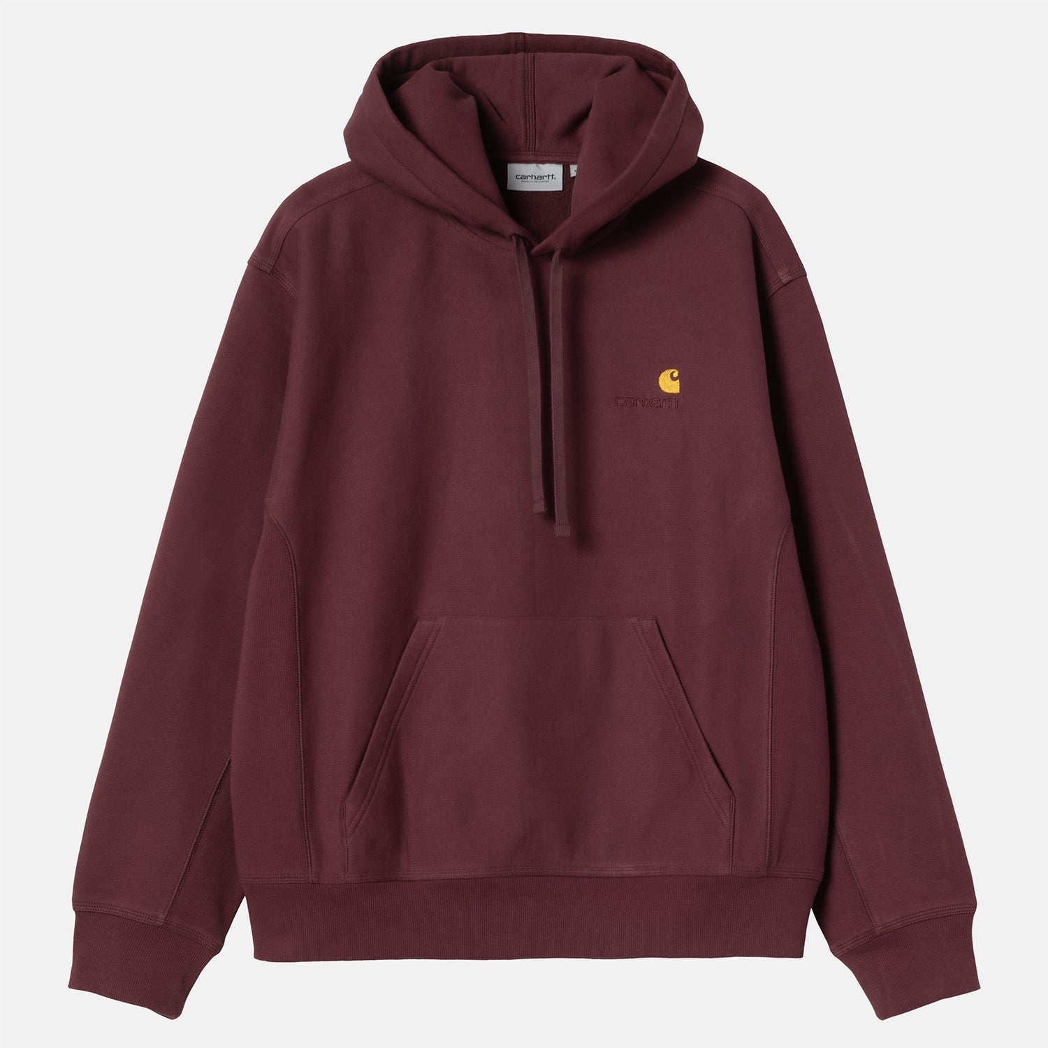 Carhartt WIP American Script Hoodie - Rondo Rot Bild 1
