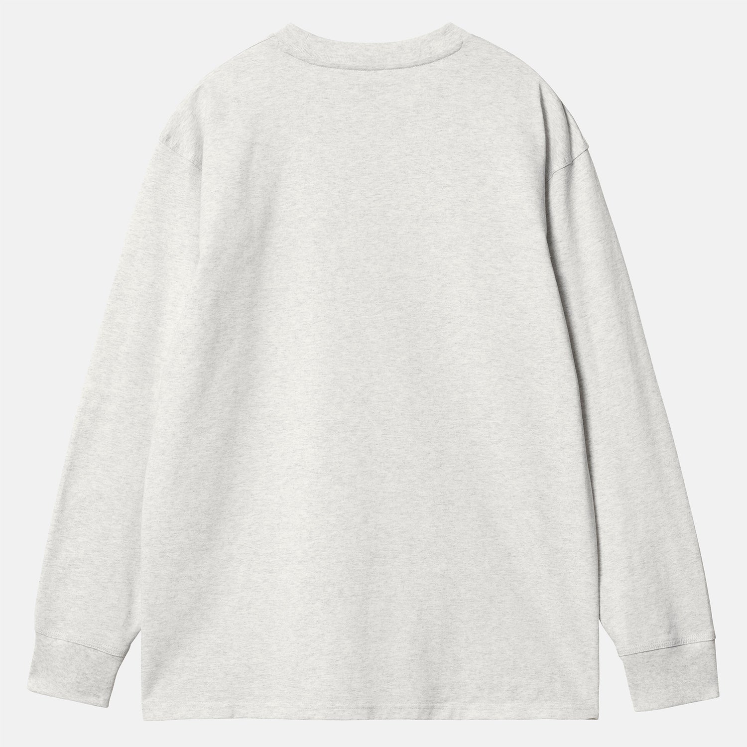 Carhartt WIP American Script Longsleeve - Grey Heather Grau Bild 2