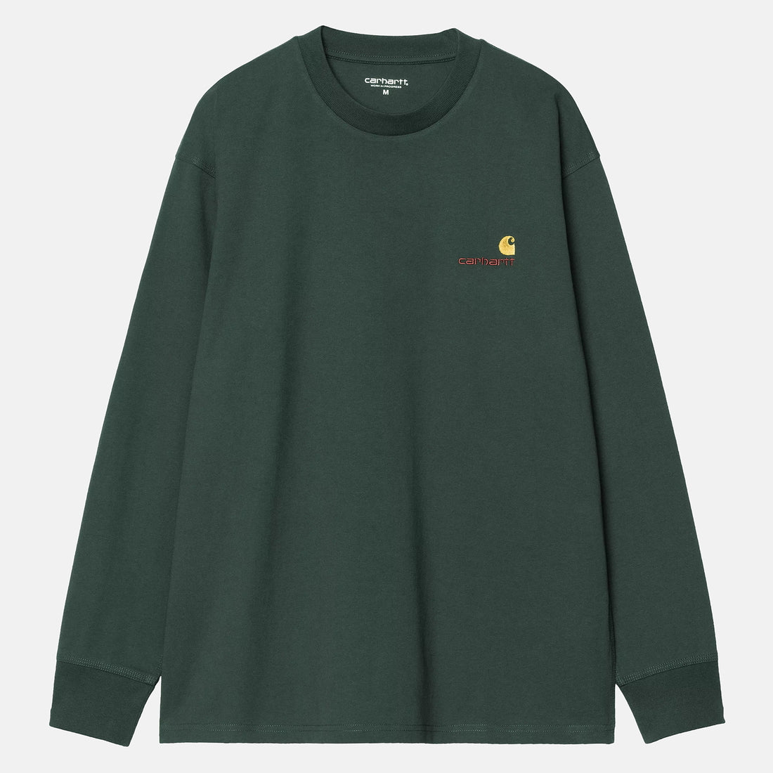 Carhartt WIP American Script Longsleeve - Kale Green Grün Bild 1