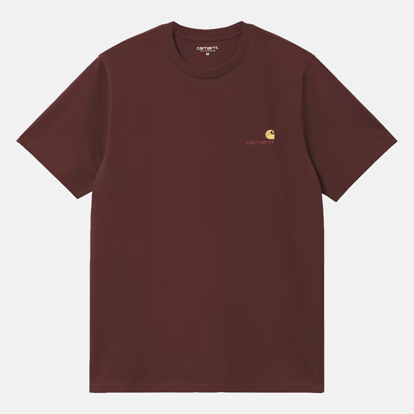 Carhartt WIP American Script T-Shirt - Amarone Rot Bild 1