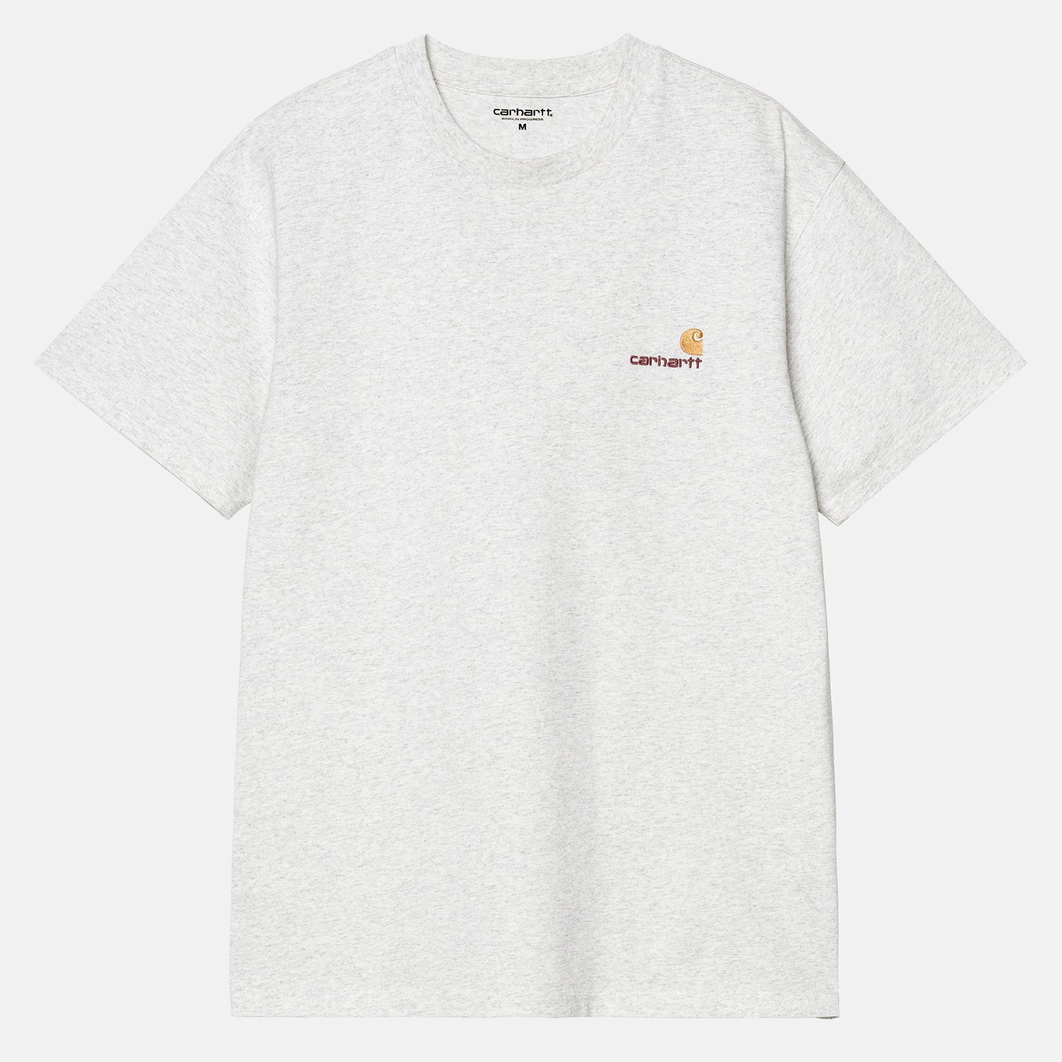 Carhartt WIP American Script T-Shirt - Ash Heather Grau Bild 1