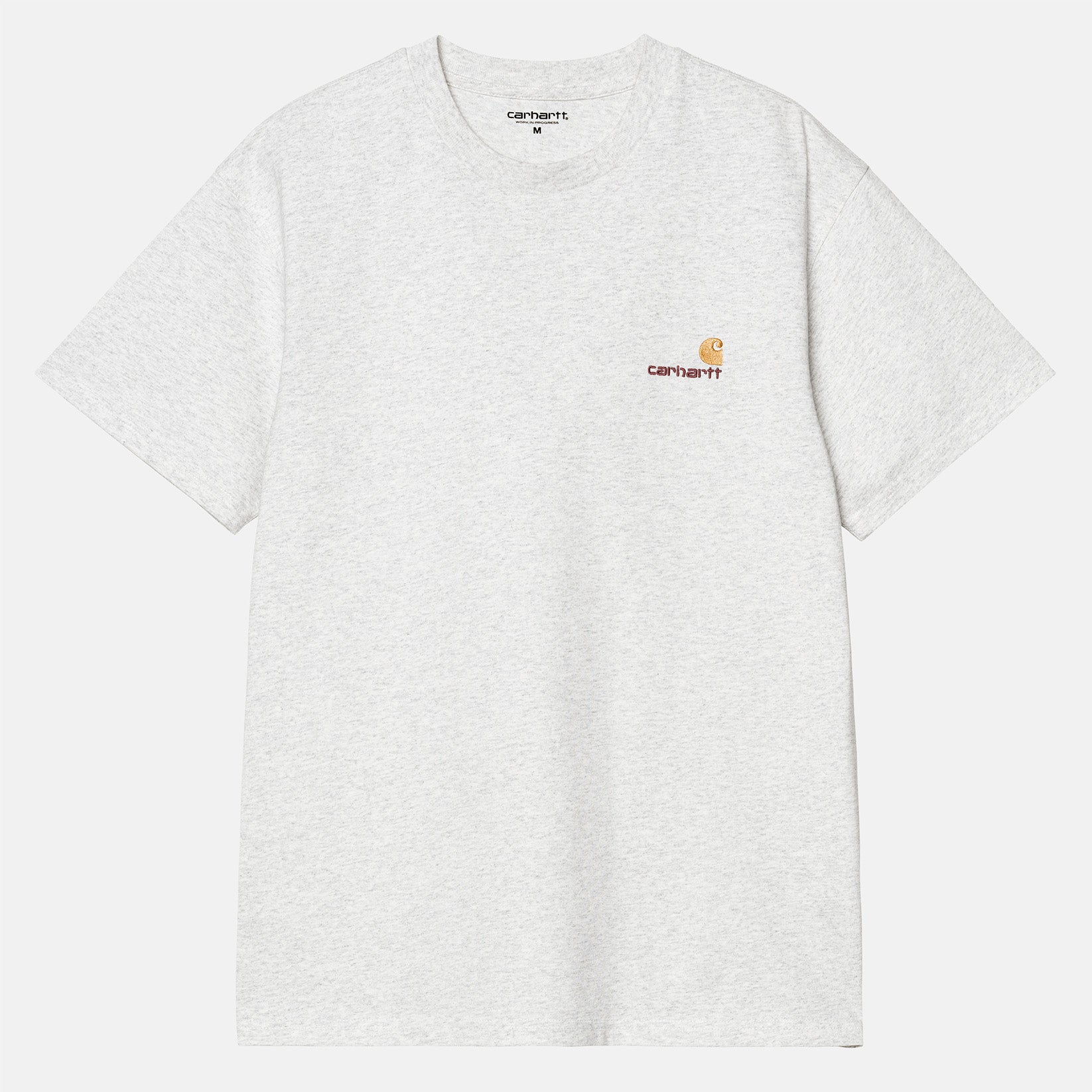 Carhartt WIP American Script T-Shirt - Ash Heather Grau Bild 1