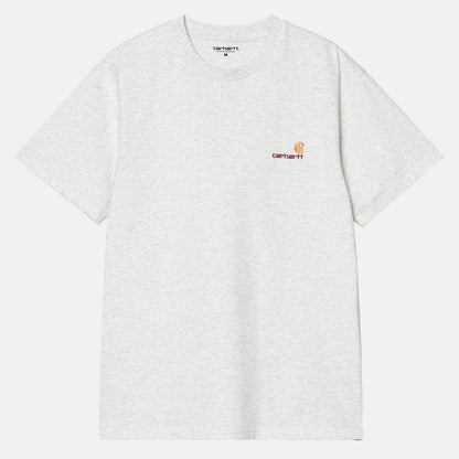 Carhartt WIP American Script T-Shirt - Ash Heather Grau Bild 1