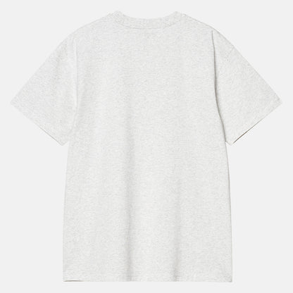 Carhartt WIP American Script T-Shirt - Ash Heather Grau Bild 2