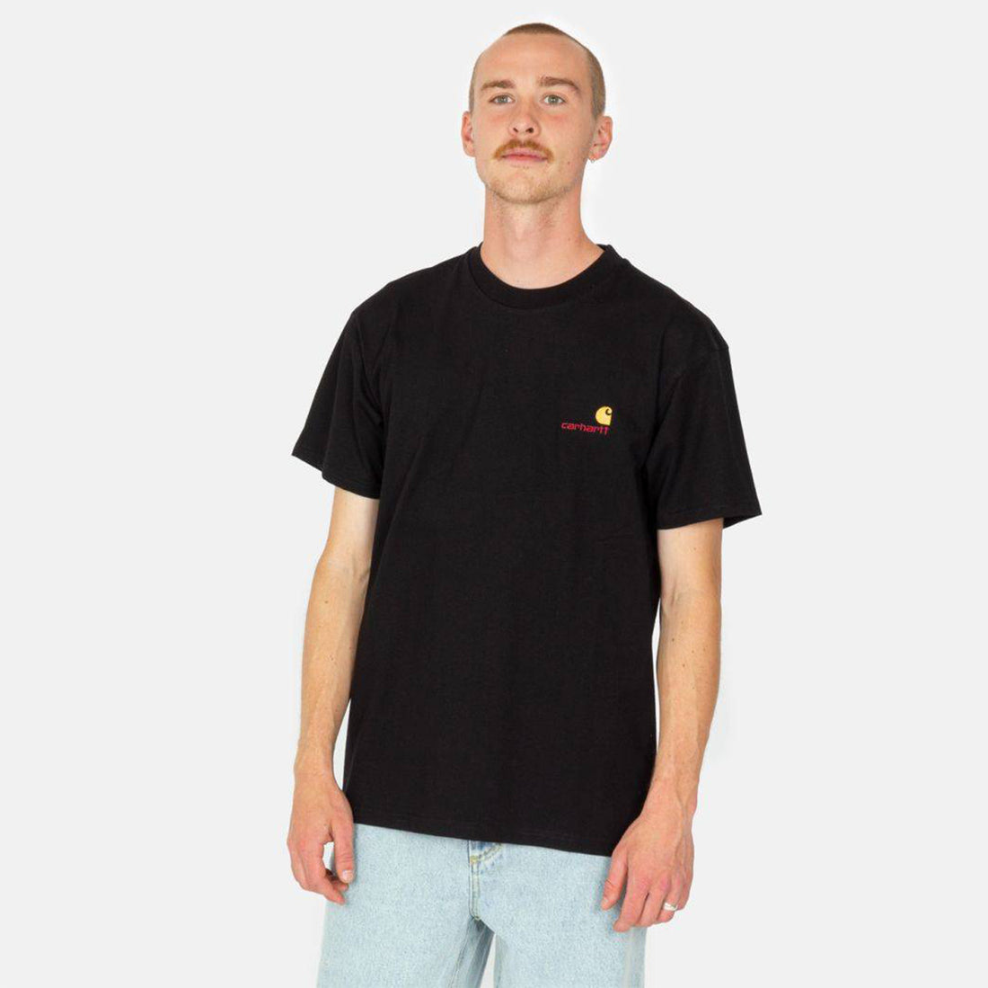 Carhartt WIP American Script T-Shirt - Black Schwarz Bild 1