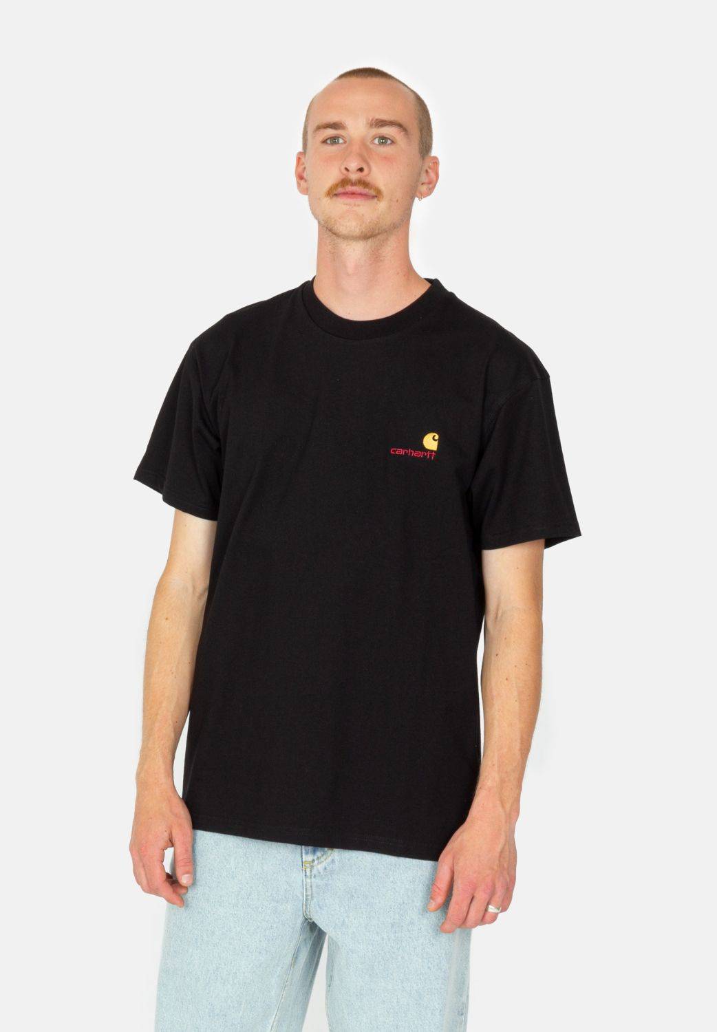 Carhartt WIP American Script T-Shirt - Black Schwarz Bild 5