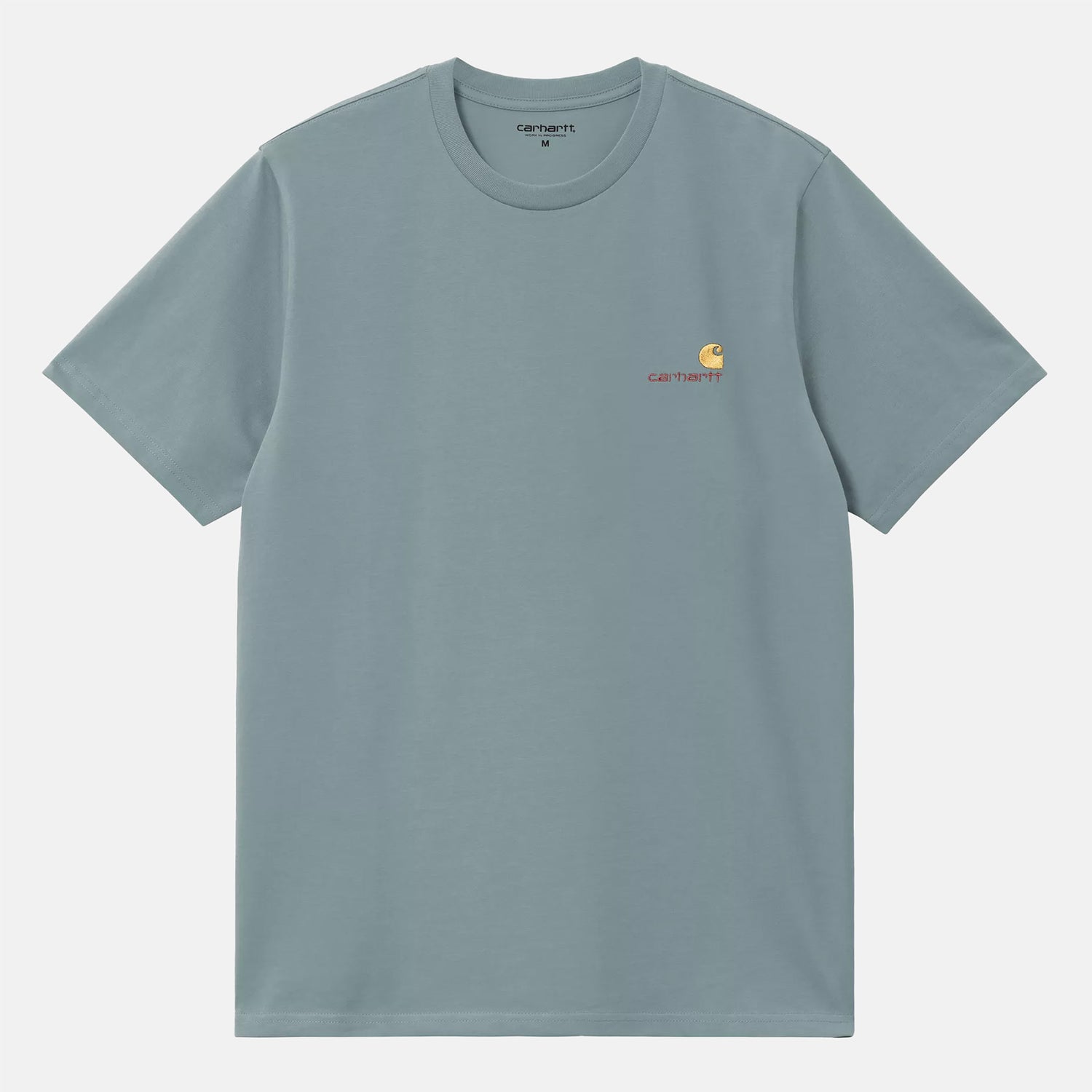 Carhartt WIP American Script T-Shirt - Citadel Blau Bild 1